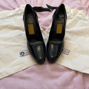 Size 6, black, lanvin heels.